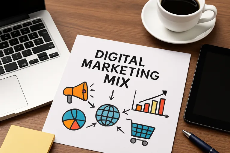 Wat is de digital marketing mix