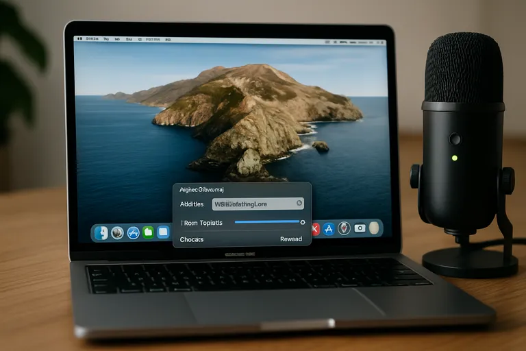 Geluid, kwaliteit en delen van je schermvideo Macbook