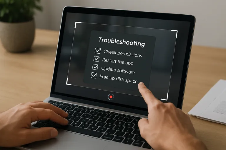 Problemen oplossen bij je schermopname