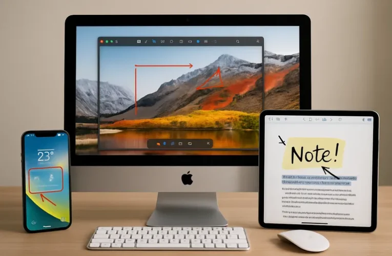Snel schermafbeeldingen maken en annoteren op je Mac, Iphone en Ipad
