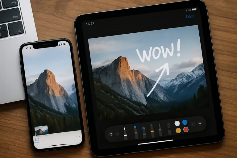 Snelle knips op Iphone en Ipad