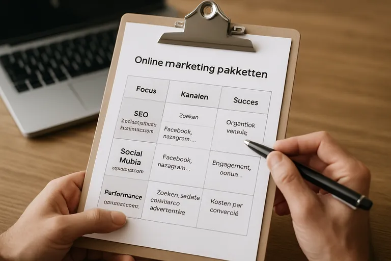 Soorten online marketing pakketten